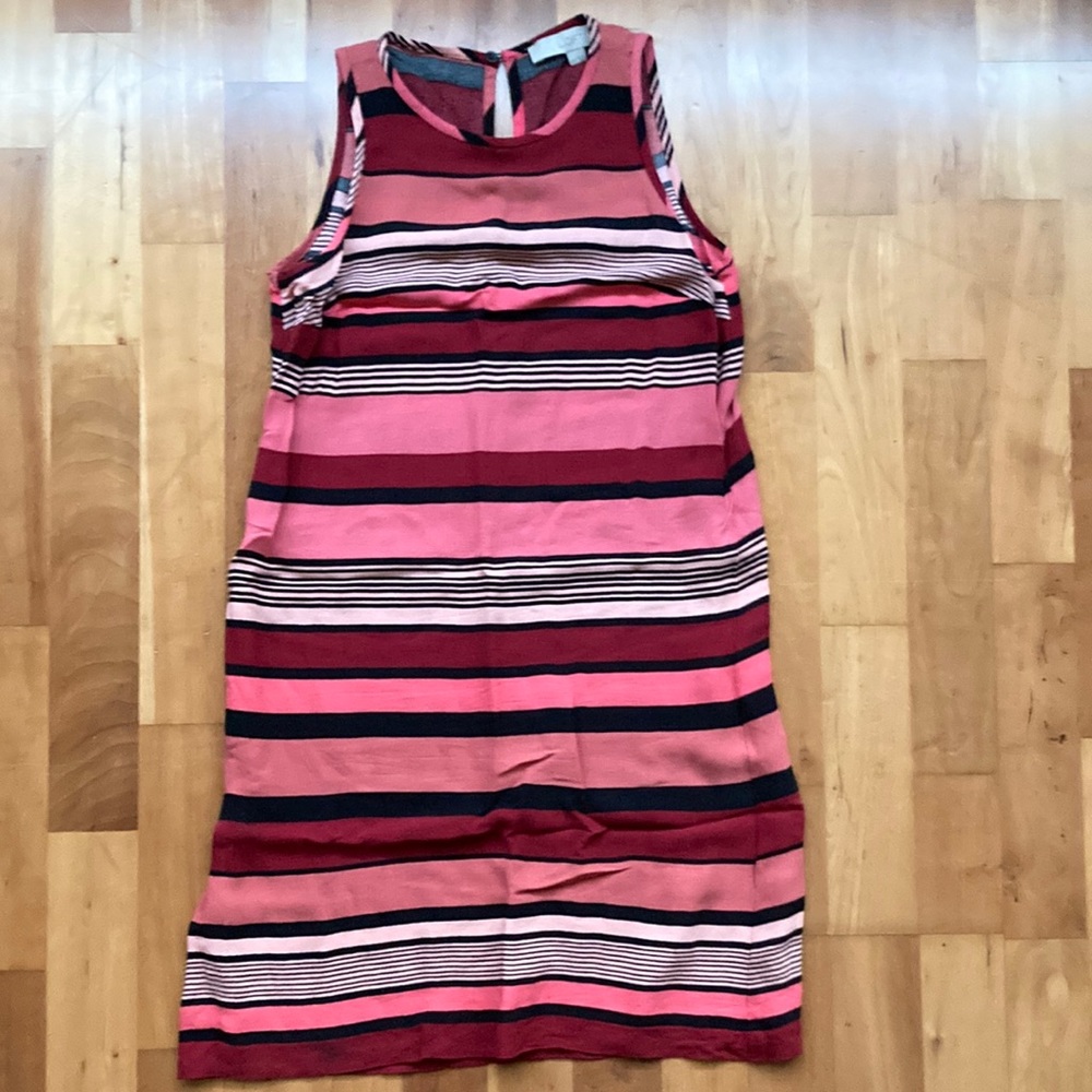 LOFT sleeveless stripe dress